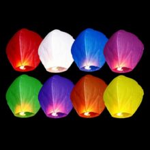 Lietajúce lampióny šťastia 10 ks