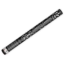 Vystreľovacie konfety 60cm – strieborné metalické konfety