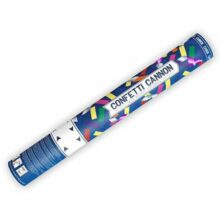 Vystreľovacie konfety 40cm – farebné metalické konfety