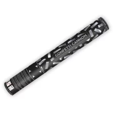 Vystreľovacie konfety 40cm – strieborné metalické konfety