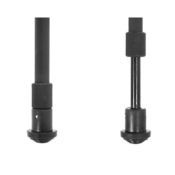 Dvojnožka pre dlhé zbrane UHC s montážou na R.I.S. lištu, kovová – čierna