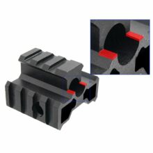 Dvojnožka pre dlhé zbrane UHC s montážou na R.I.S. lištu, kovová – čierna