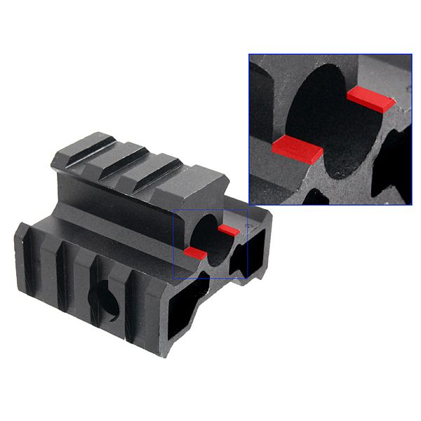 Dvojnožka pre dlhé zbrane UHC s montážou na R.I.S. lištu, kovová – čierna