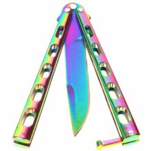 Nôž Motýlik M23 dúhový