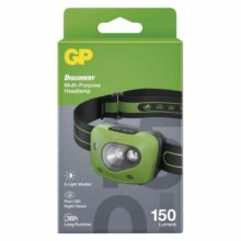 Svietidlo čelové GP Discovery CH34 LED LR03, P8554 – sivo/zelené