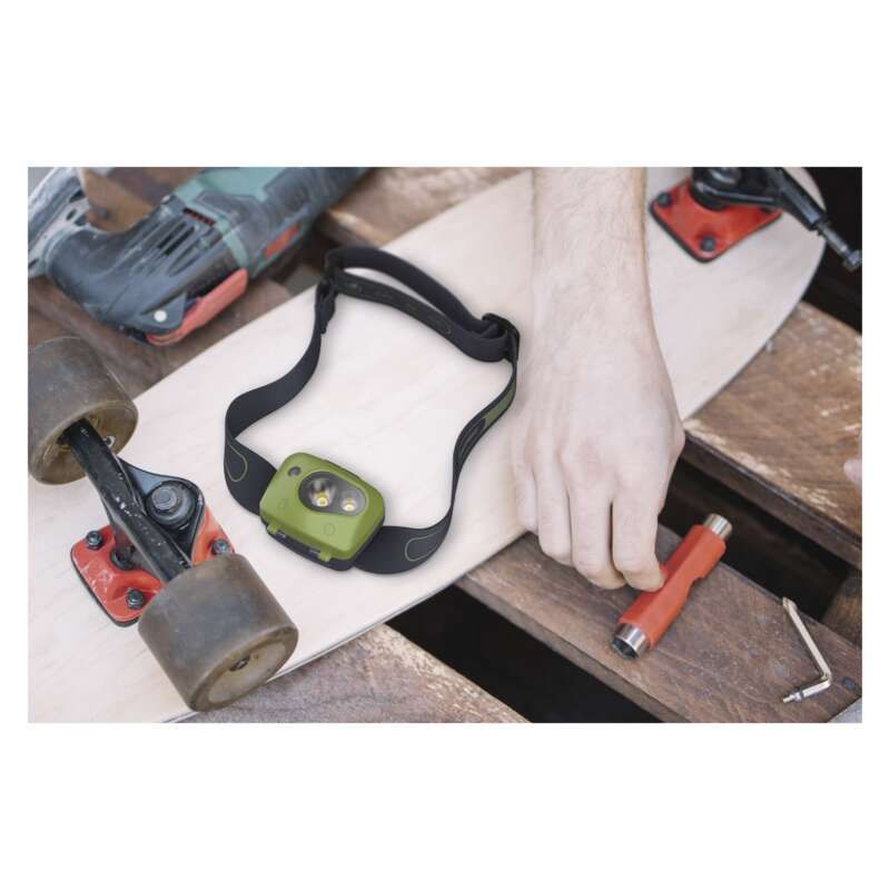 Svietidlo čelové GP Discovery CH34 LED LR03, P8554 – sivo/zelené