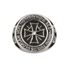 Prsteň ALBAINOX, Templársky kríž – strieborný