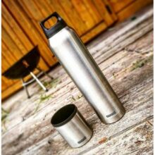 Termoska SIGG Flask Hot & Cold Brushed, s pohárikom – 0,75L