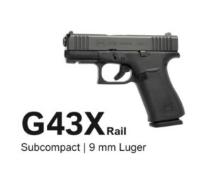 Glock 43X Rail / FS, 9×19 (50194)