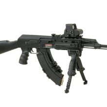 Dvojnožka pre dlhé zbrane PJ FAB Defense, kombinovaná – čierna