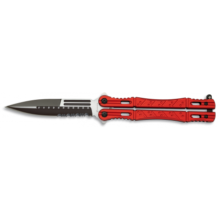 Nož motýlik “Martinez” 02098 – červený