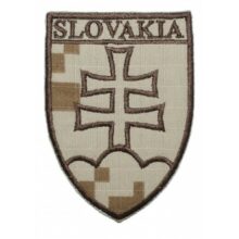 Nášivka “SLOVAKIA znak” 8,5x6cm – digital púšť