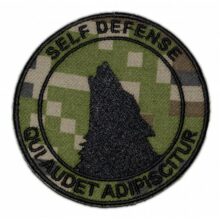 Nášivka “Self Defense” 9cm – digital woodland