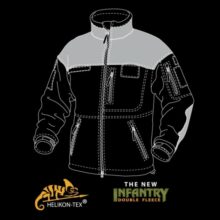 Mikina fleece HELIKON-TEX Infantry – čierna