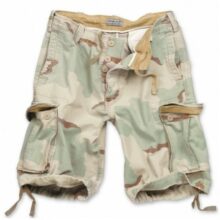 Nohavice krátke SURPLUS TEX Vintage short, sprané – desert