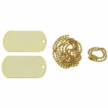 Identifikačný štítok MFH 27473 – zlatý