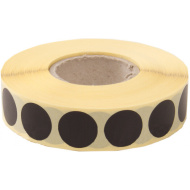 Terčové zálepky 19 mm, čierne