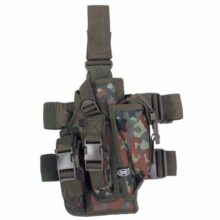 Puzdro taktické stehenné MFH 30711V pravé – flecktarn