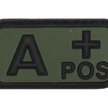 Označenie krvnej skupiny “A+ POSitive” 3D MFH 36501A – na suchý zips