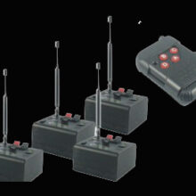 Profesionálne diaľkové “mini” odpaľovacie zariadenie 4 prímače + 1 diaľkové