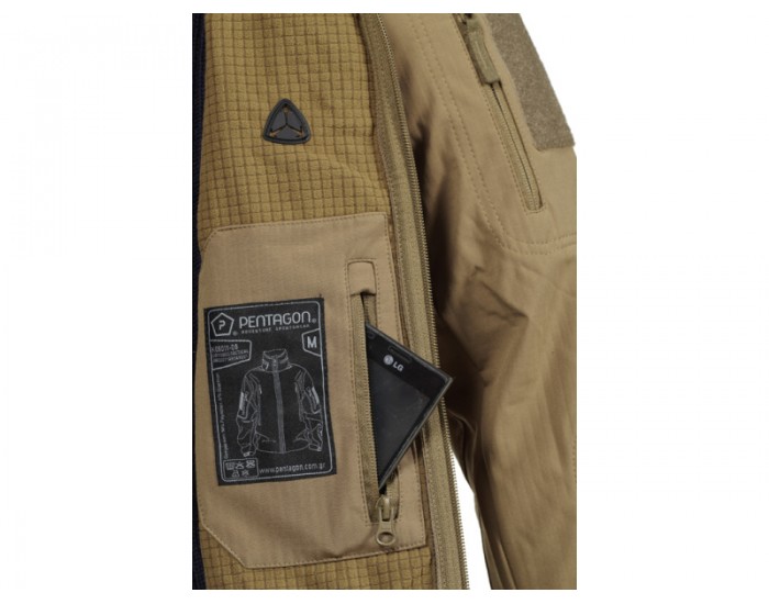 Bunda Softshell “PENTAGON” ARTAXES Level V – coyote