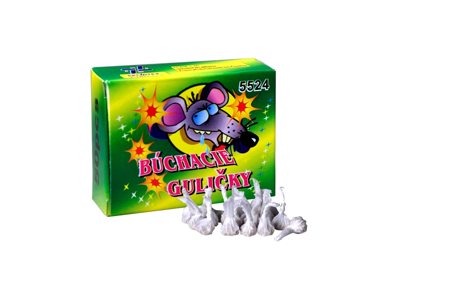 Búchacie guličky 50 ks