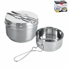 Ešus nerezový – 3-dielny