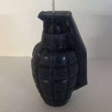Sviečka v tvare granátu M26A1 – čierny