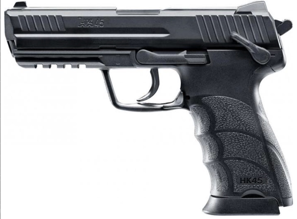 Airsoft. pištoľ Heckler & Koch HK45, kal. 6mm, CO2