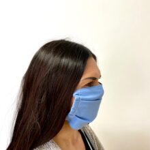 Ochranné rúško na tvár dvojvrstvové – modré