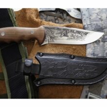 Nôž lovecký KIZLYAR Chazar – strieborný