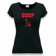 Tričko dámske APK “CCCP” – čierne