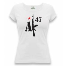 Tričko dámske APK “AK-47” – biele