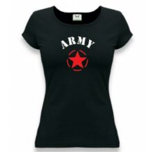 Tričko dámske APK “ARMY” – čierne
