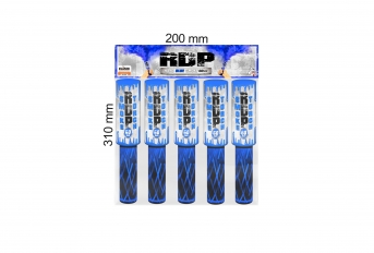 Modrá dymová pochodeň s trhaciou poistkou, 5 ks