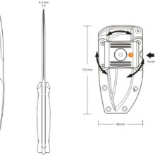 Nôž ruike Jager F118 – čierny