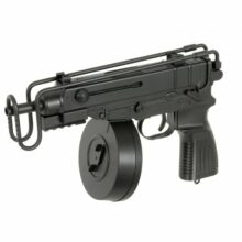 Airsoftový elektrický samopal WELL R2 Vz.61 Škorpión, kal. 6mm BB – čierny