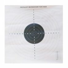 Pištoľový terč medzinárodný 50/20