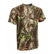 Tričko maskovacie s krátkym rukávom – hardwood zelený