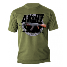 Tričko AK-47 KALASHNIKOV – olivové
