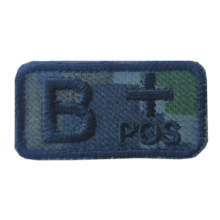 Nášivka označenie krvnej skupiny B+ POS so SZ – SK digital les