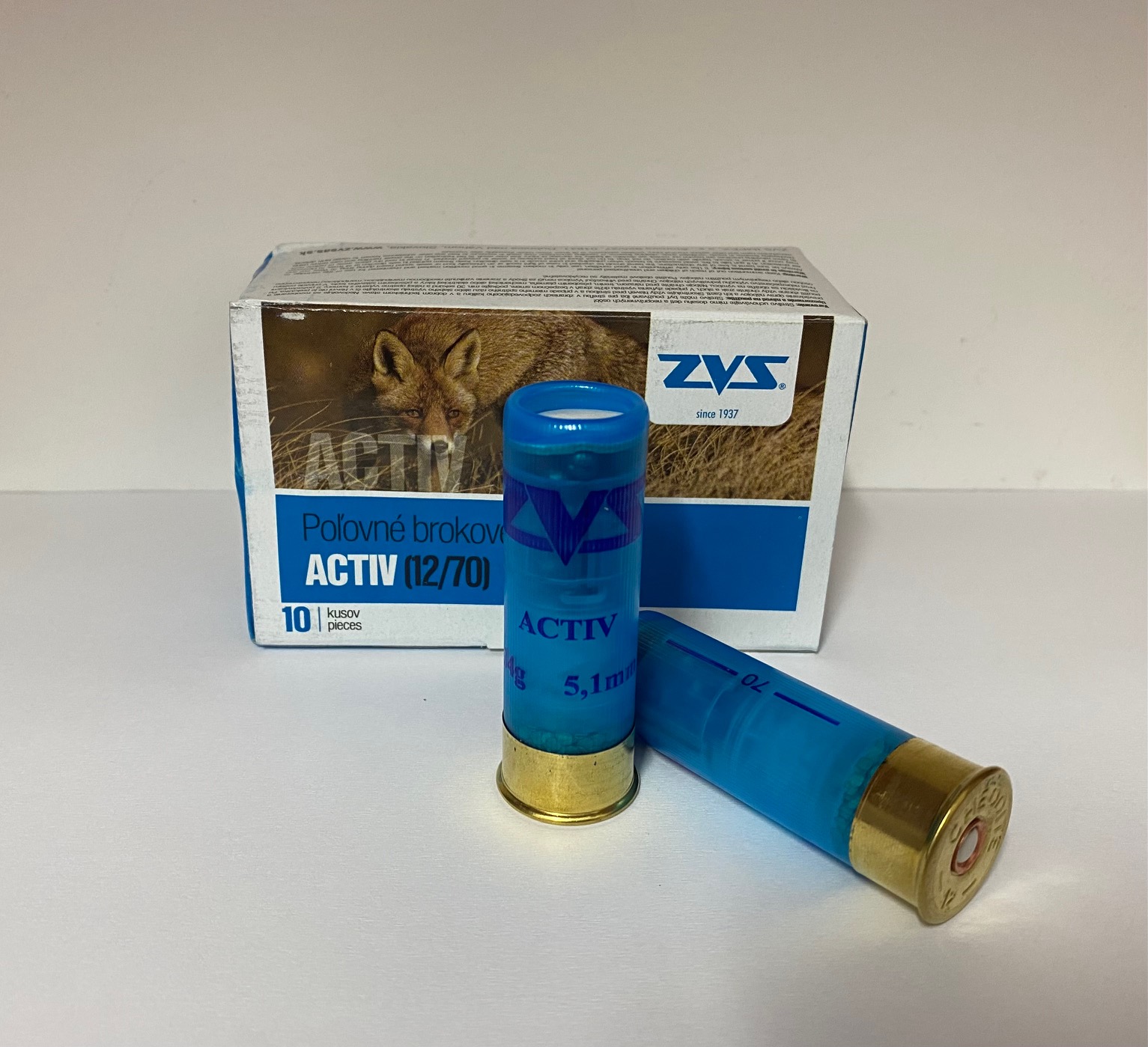 Brokové náboje ZVS 12/70 Activ 5,10mm / 34g, 10ks