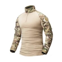 Taktická košeľa s dlhým rukávom – multicam