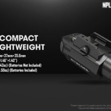 Svietidlo na pištoľ NITECORE NPL30, 1200lm – čierne
