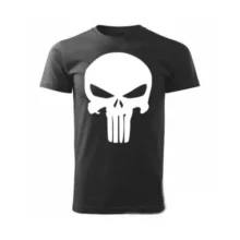 Tričko s potlačou PUNISHER – čierne