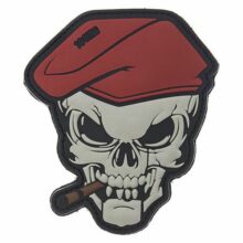 Patch Skull 3D – čierny