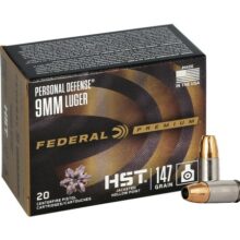 9mm Luger Federal Premium Personal Defense HST 147gr/9,53g JHP (P9HST2S), 20ks
