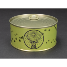 Opasok poľovnícky textilný SVÄTÝ HUBERT v darčekovom balení – olivový