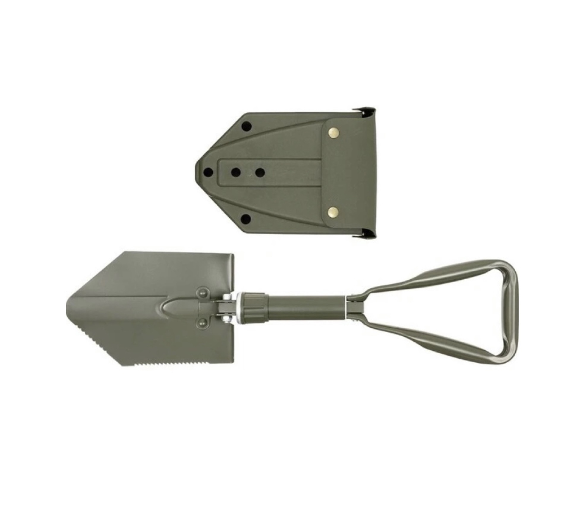 Poľná lopatka BW skladacia, zelená