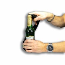 Opasok poľovnícky textilný SVÄTÝ HUBERT v darčekovom balení – olivový